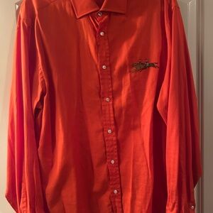 Men's Orange Shirt Ralph Lauren Purple Label